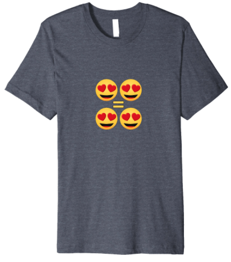 Love is Love emoji premium t-shirt